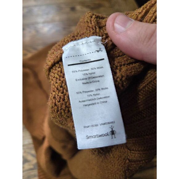 Smartwool Women's Cozy Lodge Boyfriend Cardigan in brown sz Large - Picture 3 of 3